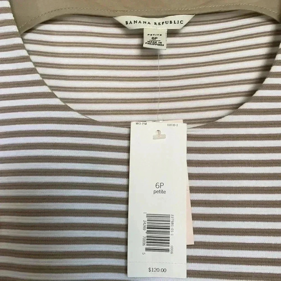 Banana Republic striped dress sz 6P - Picture 5 of 6
